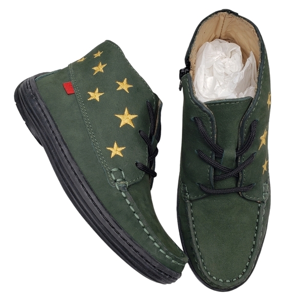 Marc JosephNIB Houston Bootie Forest Green Leather Lace Up Boots Boy's 12